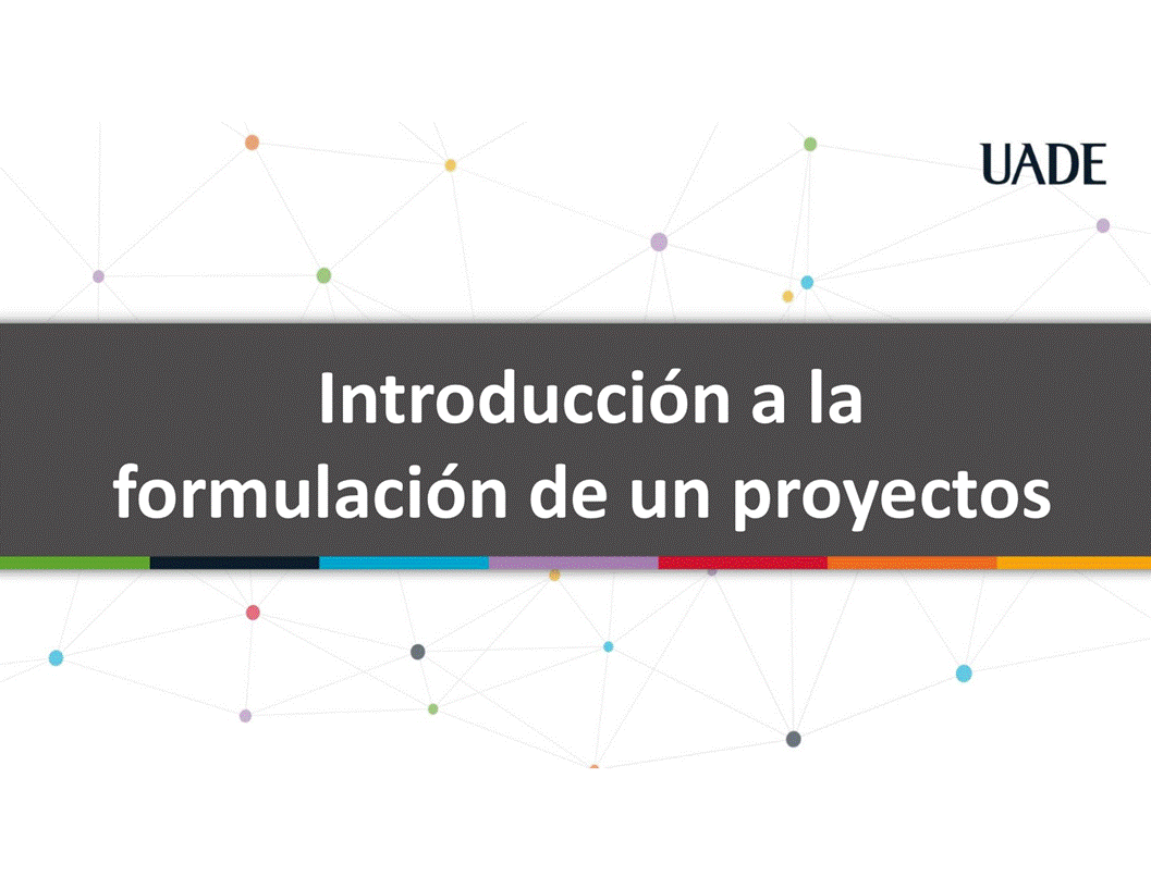 Machine generated alternative text:
I-JADE
Introducci6n a la
formulaci6n de un proyectos